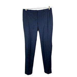Hugo Boss Mens Navy Dress Pants Size 48 Wool & Elastane Blend Slim Fit